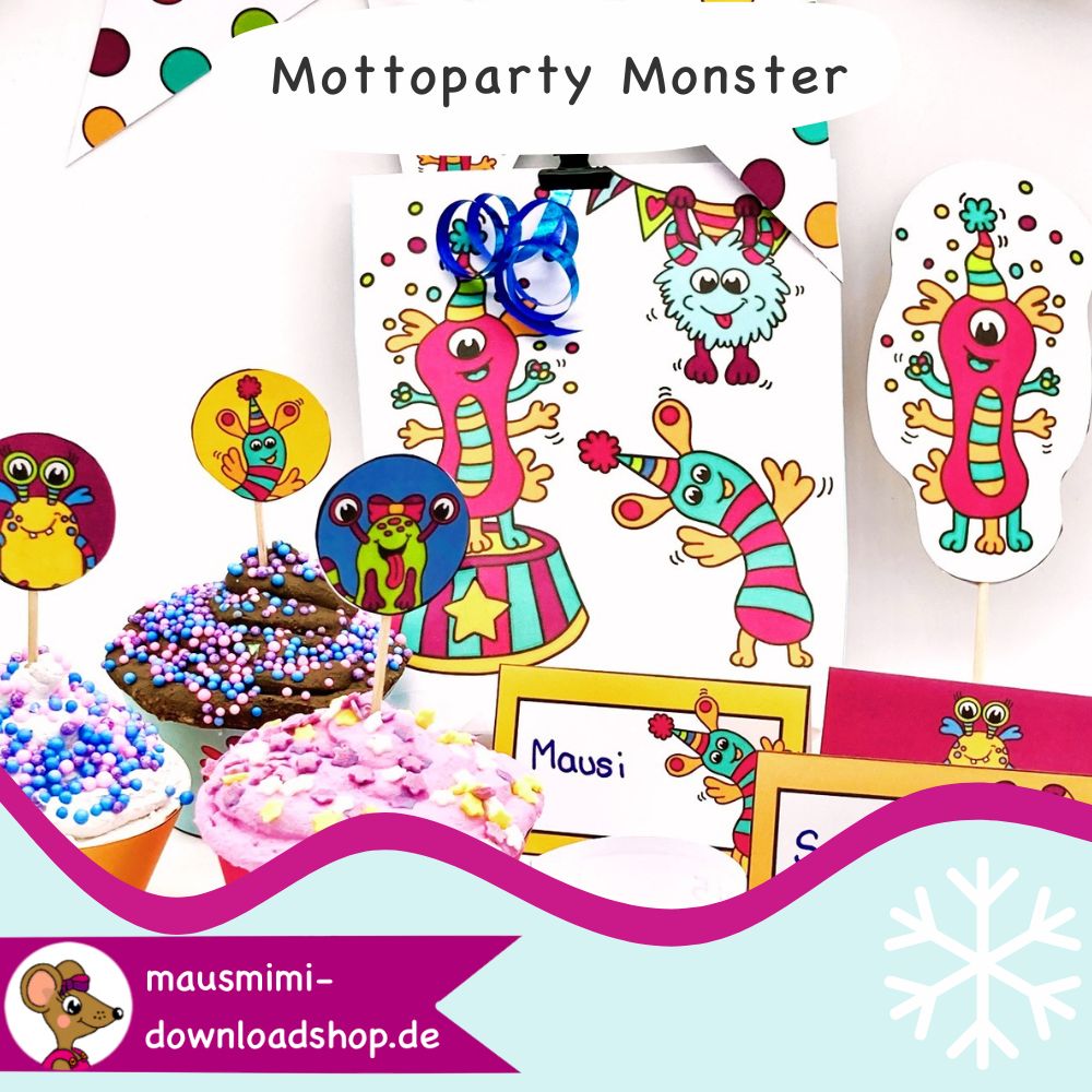 Mottoparty Monster mit Schatzsuche für euren Kindergeburtstag