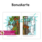 Bonuskarte „Dinosaurier“ für Kinder. Hier siehst du eine süße Bonuskarte mit gemaltem Motiv und dem Satz "Du bist super!" zum Ausdrucken als PDF-Download. Du kannst dein Kind ganz einfach motivieren und belohnen. Hier siehst du, wie die Druckdatei aufgebaut ist: Vorne und hinten bekommt jede Affirmationskarte das selbe Motiv. Deinen Ausdruck einfach an der gestrichelten Linie falten, dann die Seiten zusammen kleben und ausschneiden. Fertig ist das Fleißkärtchen. 
