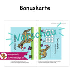 Bonuskarte „Pferd/ Pony“ für Kinder. Hier siehst du eine süße Bonuskarte mit gemaltem Motiv und dem Satz "Du bist super!" zum Ausdrucken als PDF-Download. Du kannst dein Kind ganz einfach motivieren und belohnen. Hier siehst du, wie die Druckdatei aufgebaut ist: Vorne und hinten bekommt jede Affirmationskarte das selbe Motiv. Deinen Ausdruck einfach an der gestrichelten Linie falten, dann die Seiten zusammen kleben und ausschneiden. Fertig ist das Fleißkärtchen. 
