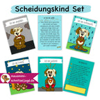 Set für Scheidungskinder - erste Hilfe und emotionale Unterstützung. Druckdatei Download als PDF. Übersicht der Gefühlskarten - ängstlich, enttäuscht, traurig, wütend 