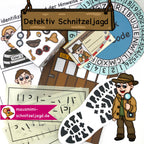Schnitzeljagd/ Schatzsuche "Detektiv" für Kinder von 8-10 Jahren. Hier siehst du die ein paar Rätsel der einzelnen Stationen und auch aktive Aufgaben für einen spannenden Kindergeburtstag 
