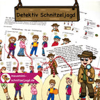 Schnitzeljagd/ Schatzsuche "Detektiv" für Kinder von 8-10 Jahren. Hier siehst du eine Übersicht - Geschichte, Anleitung, Stationen und Tipps für einen spannenden Kindergeburtstag 