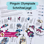 Aktive Schnitzeljagd/ Schatzsuche „Pinguin - Winter Olympiade“ für Kinder von 6-10 Jahren. Hier siehst du eine Übersicht - Geschichte, Anleitung, Stationen und Tipps für einen spannenden Kindergeburtstag 